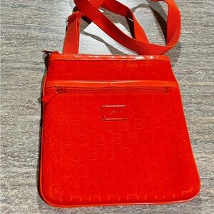 Michael Kors orange neoprene crossbody bag